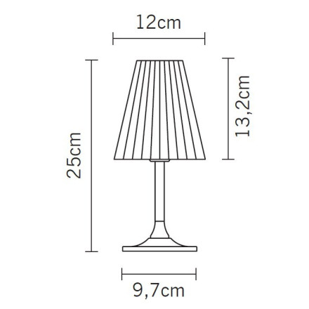 Настольная лампа Fabbian Flow D87 B01 01