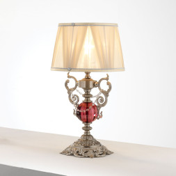 Настольная лампа Euroluce Lyra LP1 Silver Antique rose