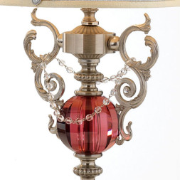 Настольная лампа Euroluce Lyra LP1 Silver Antique rose