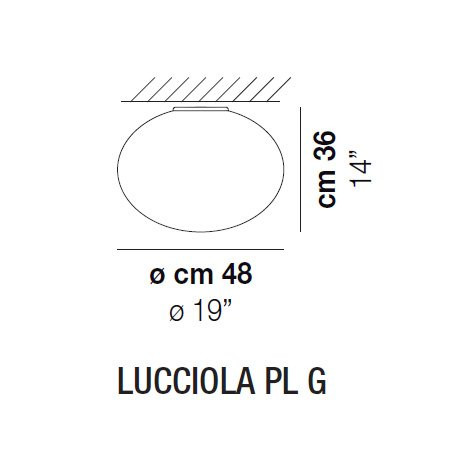 Потолочный светильник Vistosi Lucciola PL G E27 BC BC