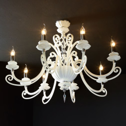 Потолочная люстра Euroluce Alicante S8 silver White