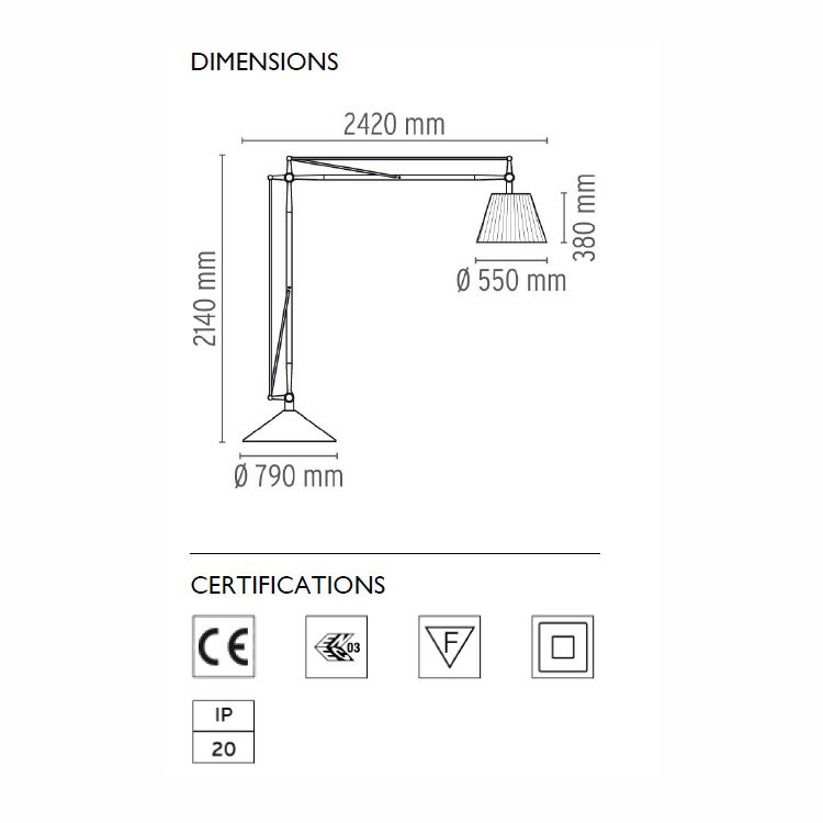 Торшер Flos SuperArchimoon F6366020