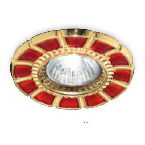 Встраиваемый спот (точечный светильник) Renzo Del Ventisette FA 14395/1 DEC. OL RED