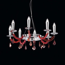 Люстра Beby Group Privilege 0240B02 Chrome Red Sensuelle SW Red Magma