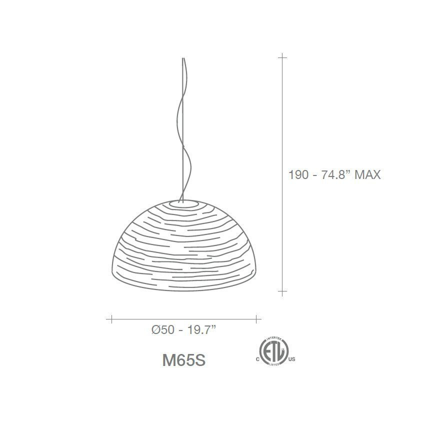 Подвесной светильник Terzani Magdalena M65S E8 C8