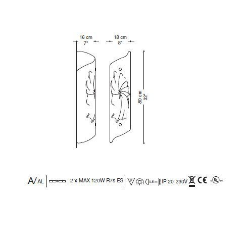 Настенный светильник La Murrina Atmosphere A QD-3S
