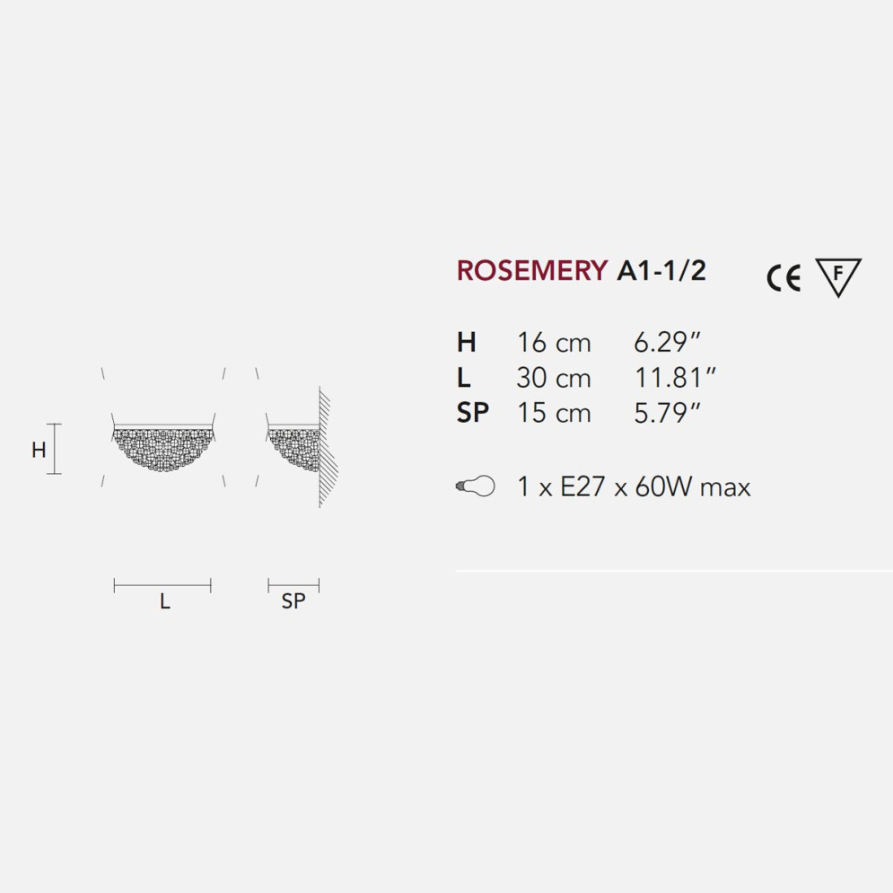 Настенный светильник Masiero Rosemery A1-2 /V97