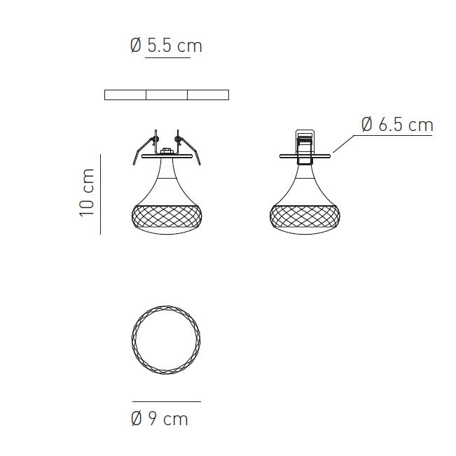 Встраиваемый светильник Axo Light Fairy PL FAIRY I PLFAIRYIAMCRLED