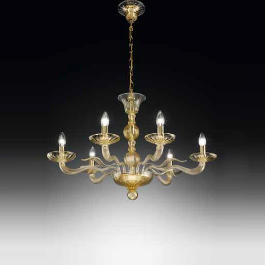 Люстра Vetri Lamp 1171/6 Oro 24 Kt.