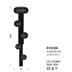 Потолочный светильник IDL Weave 513/26 light gold