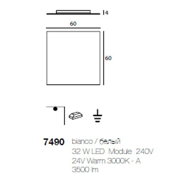 Потолочный светильник Linea Light Dublight 7490