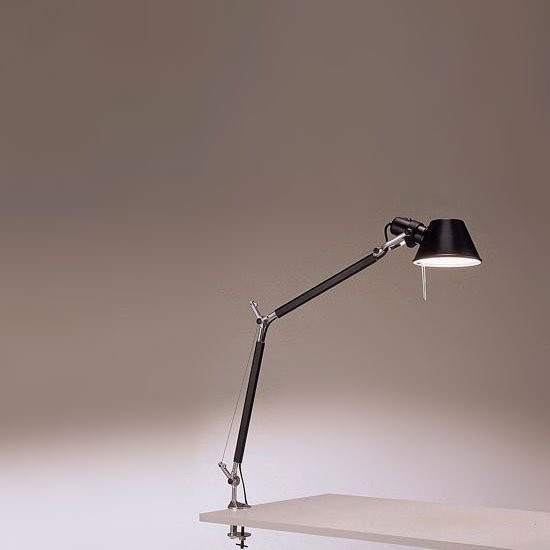 Настольная лампа Artemide Tolomeo mini table halo black A005940 + A004100