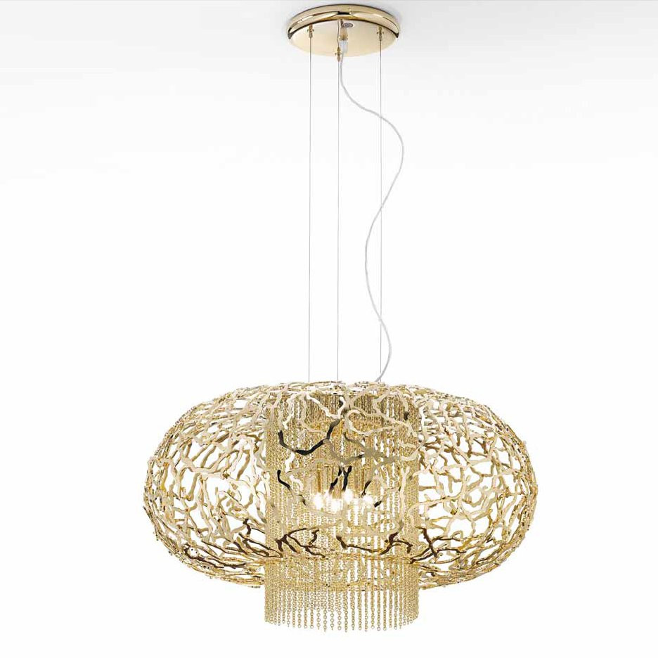 Подвесной светильник IDL Weave 513/8 light gold