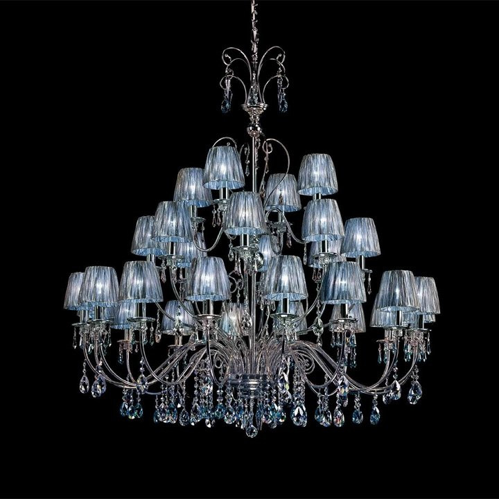 Люстра Beby Violet 0118B07 Chrome 058 SW Blue Shade