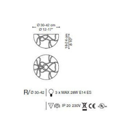 Потолочный светильник La Murrina File R GRANDE AD-3S