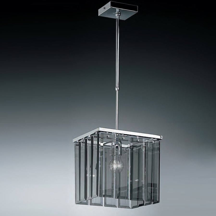 Подвесной светильник IDL Roma 359/1SP chrome + GREY engraving