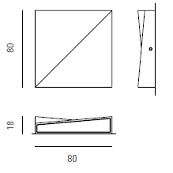 Бра Axo light Dia DIA WALL LAMP 300 05