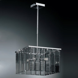 Подвесной светильник IDL Roma 359/4S chrome + GREY without engraving