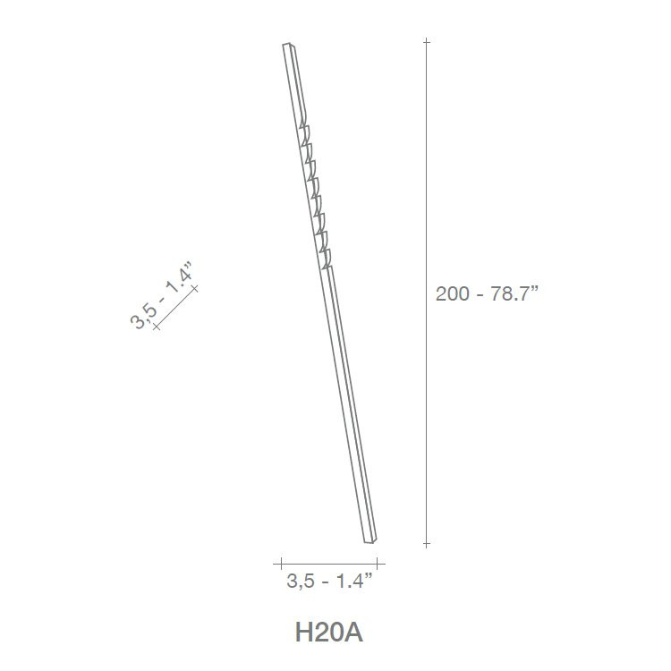 Напольный светильник Terzani Zig H20A F3 C8