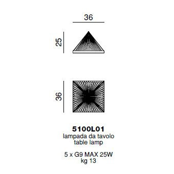 Настольная лампа Beby Group Crystal sand 5100L01 Chrome