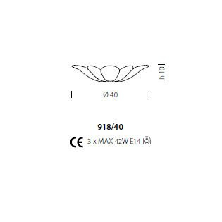 Потолочный светильник Sylcom Bembo 918/40 B CR