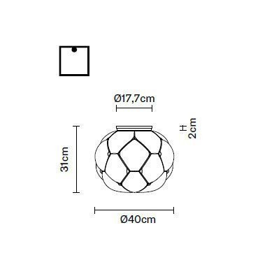 Потолочный светильник Fabbian Cloudy F21 E05 71