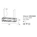 Подвесной светильник Bellart Vittoria 1390/S80R 05/V01