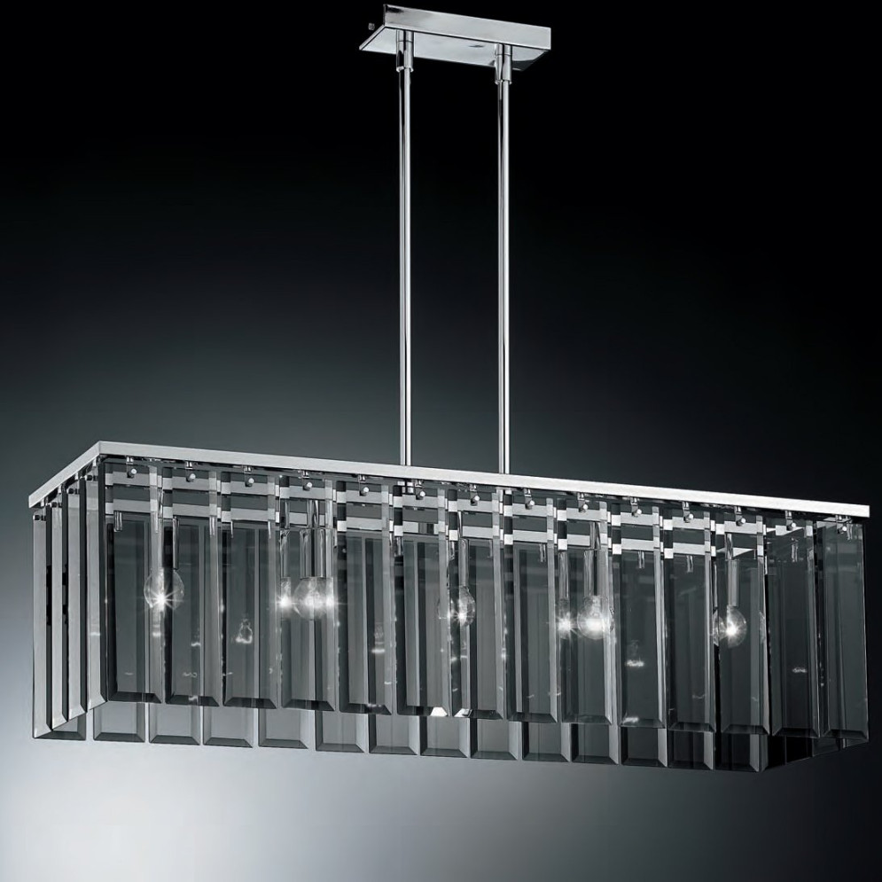 Подвесной светильник IDL Roma 359/5S chrome + GREY