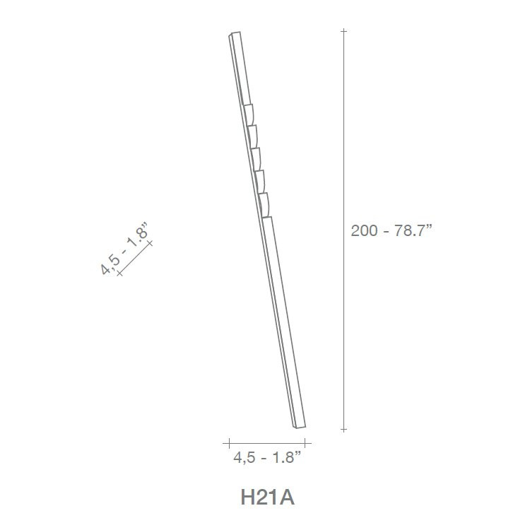 Напольный светильник Terzani Zag H21A F3 C8
