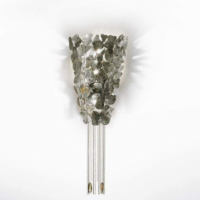 Настенный светильник IDL Corten 469/3AG silver corten with chrom