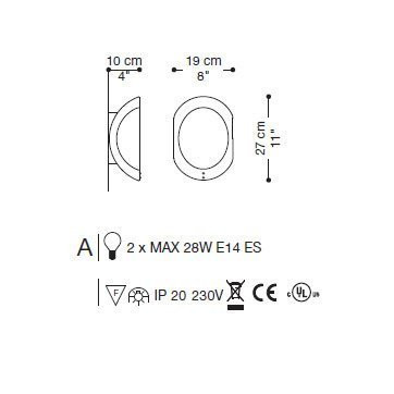 Настенный светильник La Murrina 681 - A AD-2L