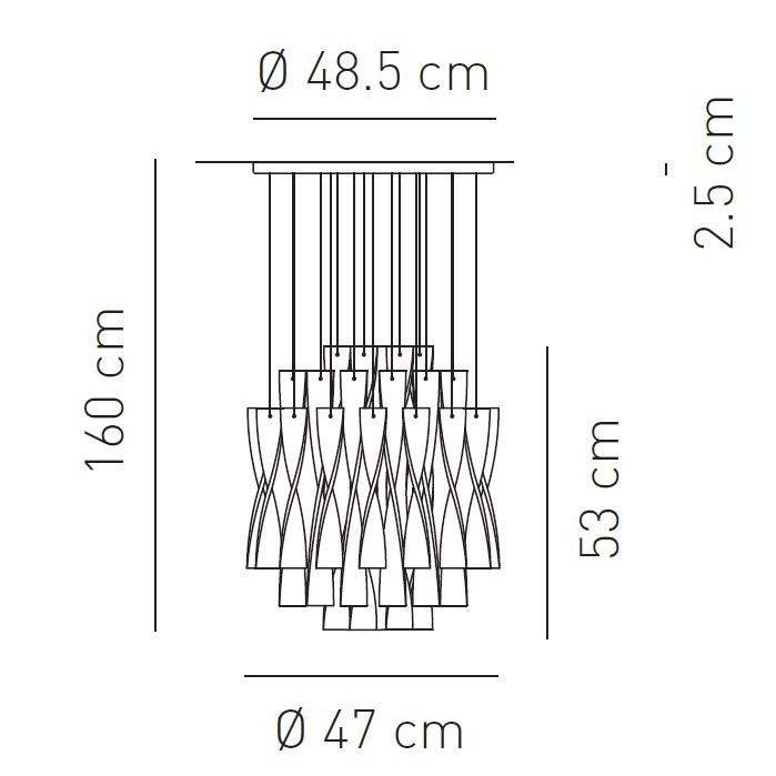 Подвесной светильник Axo Light Aura SP AURA 45 BC SPAURA45BCORE27
