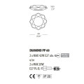Настенно-потолочный светильник Morosini Diamond PP60 0462PP06BIIN
