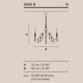 Люстра Masiero Chic 8 F02