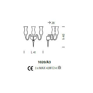 Бра Sylcom Teodato 1020/A3 D D.A.