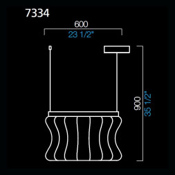 Подвесной светильник Barovier&amp;Toso Crown 7334/CC