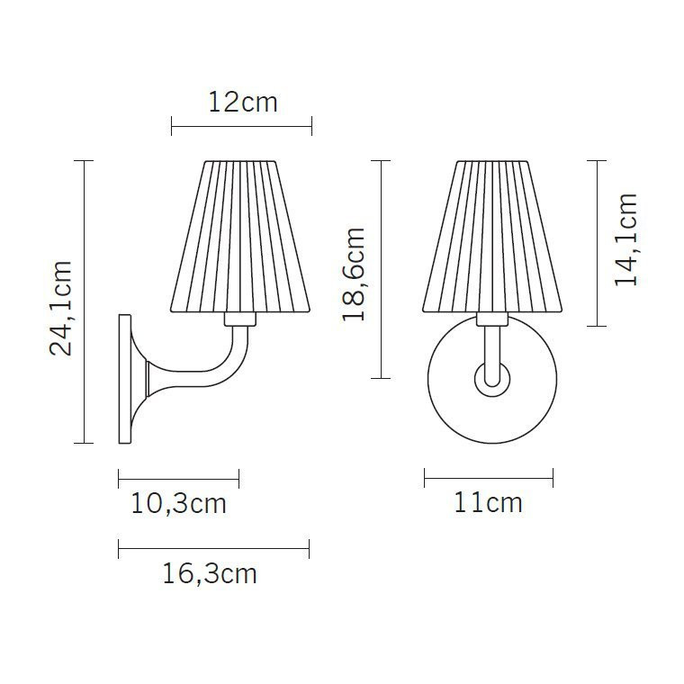 Бра Fabbian Flow D87 D01 00