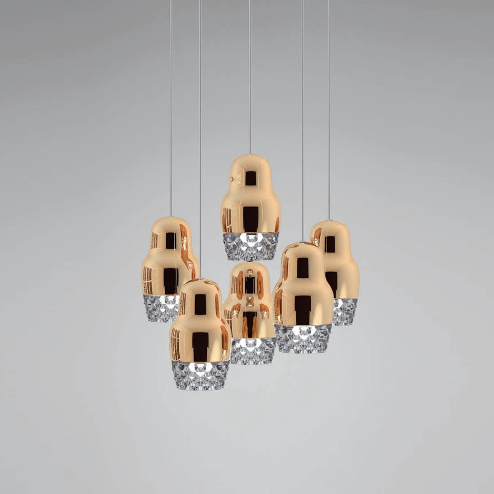 Подвесной светильник Axo Light Fedora SP FEDOR 6 SPFEDOR6ROBCGU1