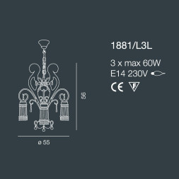 Люстра Bellart Casanova 1881/L3L 09/V05