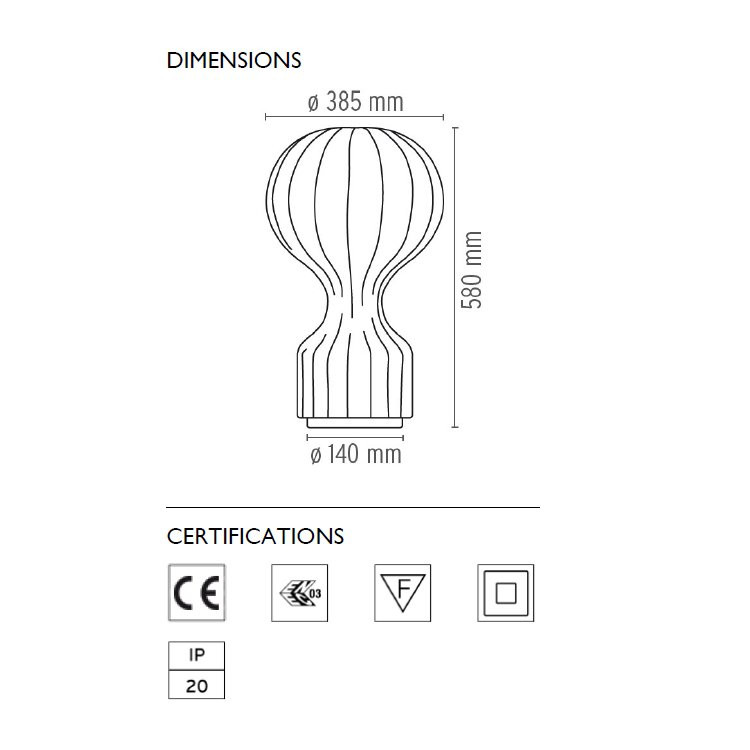 Настольный светильник Flos Gatto F2601009