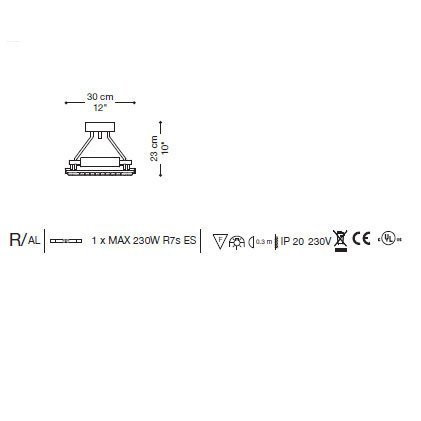 Потолочный светильник La Murrina Cometa R AY-3L