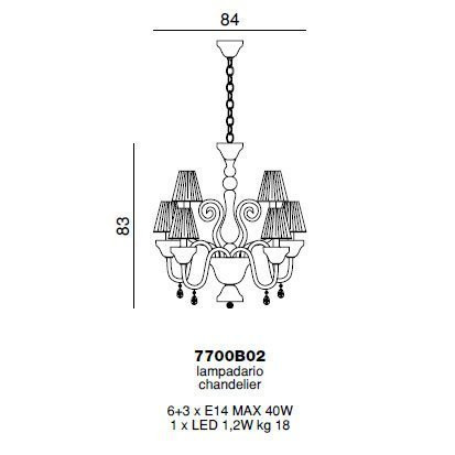 Люстра Beby La Femme 7700B02 Gold Golden Teak 322 SW Golden Teak