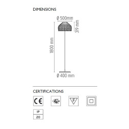 Торшер Flos Tatou F Black F7764030