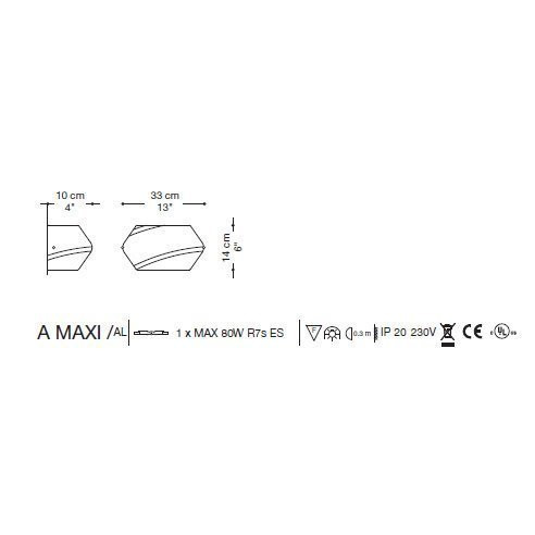 Настенный светильник La Murrina Dolly A MAXI AB-3S
