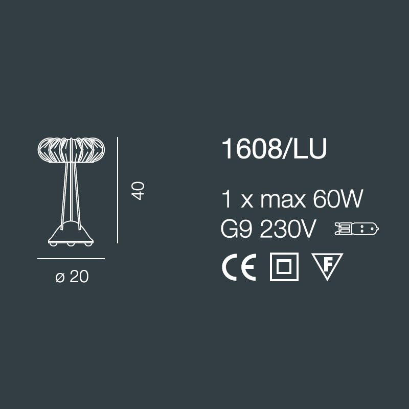 Настольная лампа Bellart Moon 1608/LU 05/P04