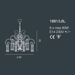 Люстра Bellart Casanova 1881/L6L 01/V03