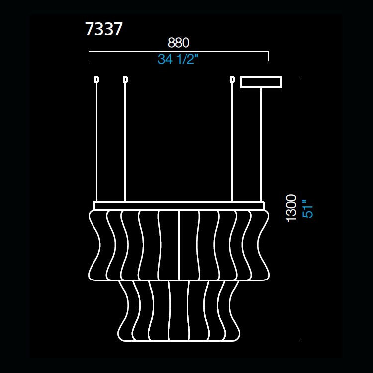 Подвесной светильник Barovier&amp;Toso Crown 7337/CC
