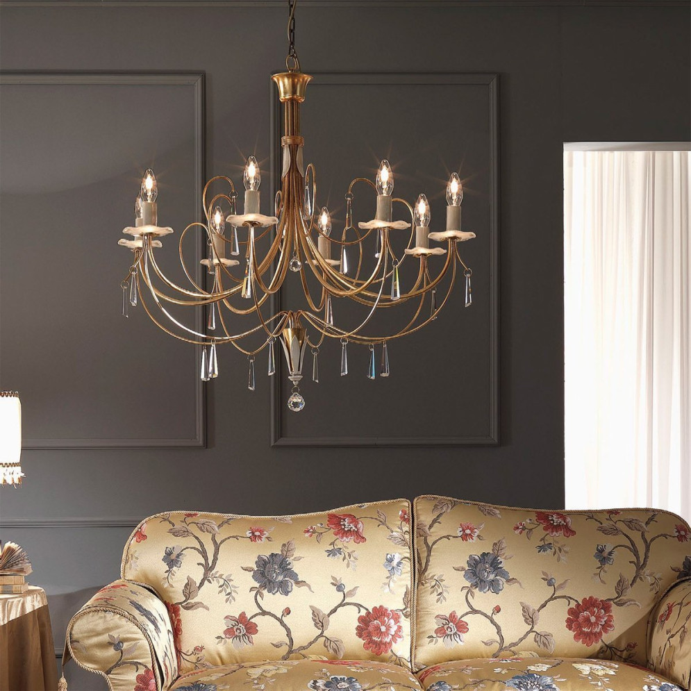 Люстра Masca Iride 1698/8 Oro