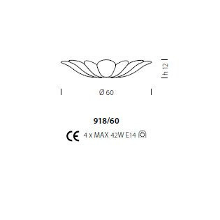 Потолочный светильник Sylcom Bembo 918/60 D GR.A