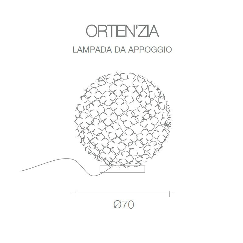 Настольная лампа Terzani Orten&#039;zia M49P H8 C8